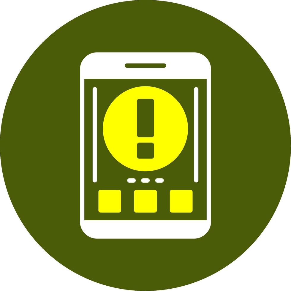 Warning Solid Style Two Color Sample Icon vector