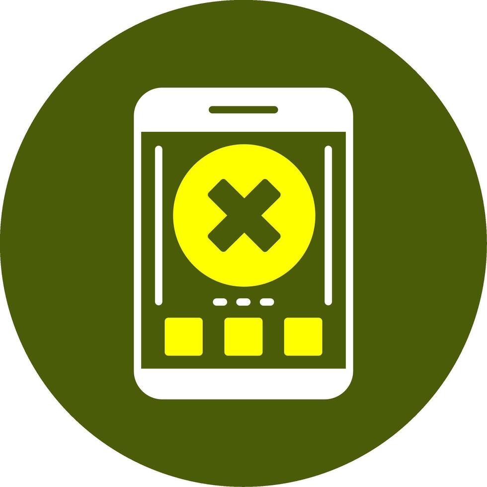 Close Solid Style Two Color Sample Icon vector