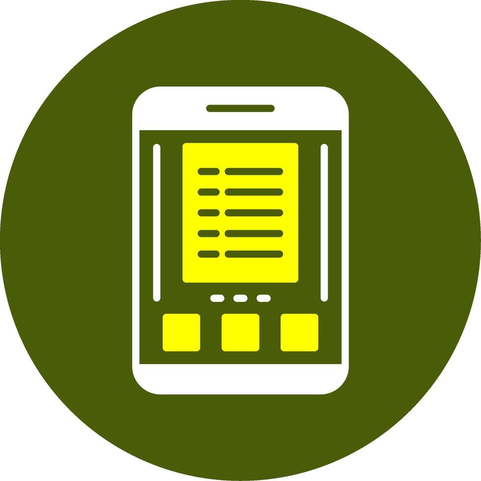 List Solid Style Two Color Sample Icon vector