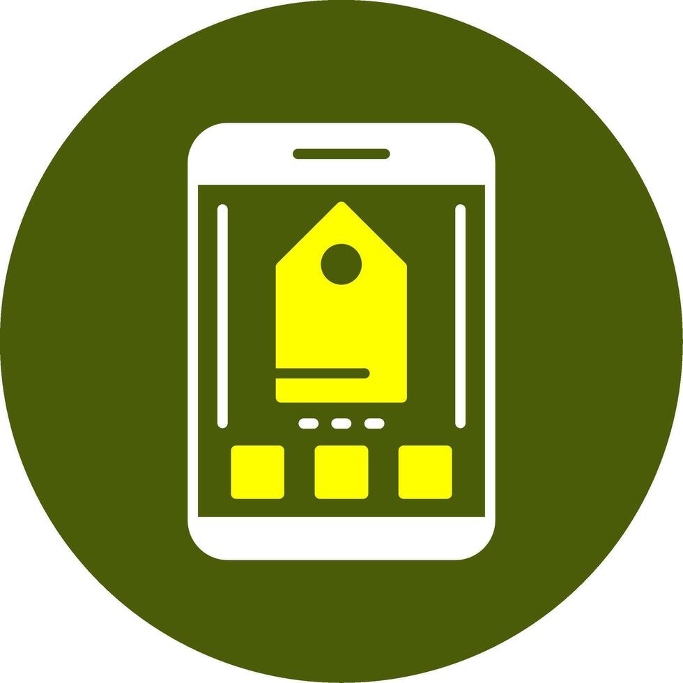 Tag Solid Style Two Color Sample Icon vector