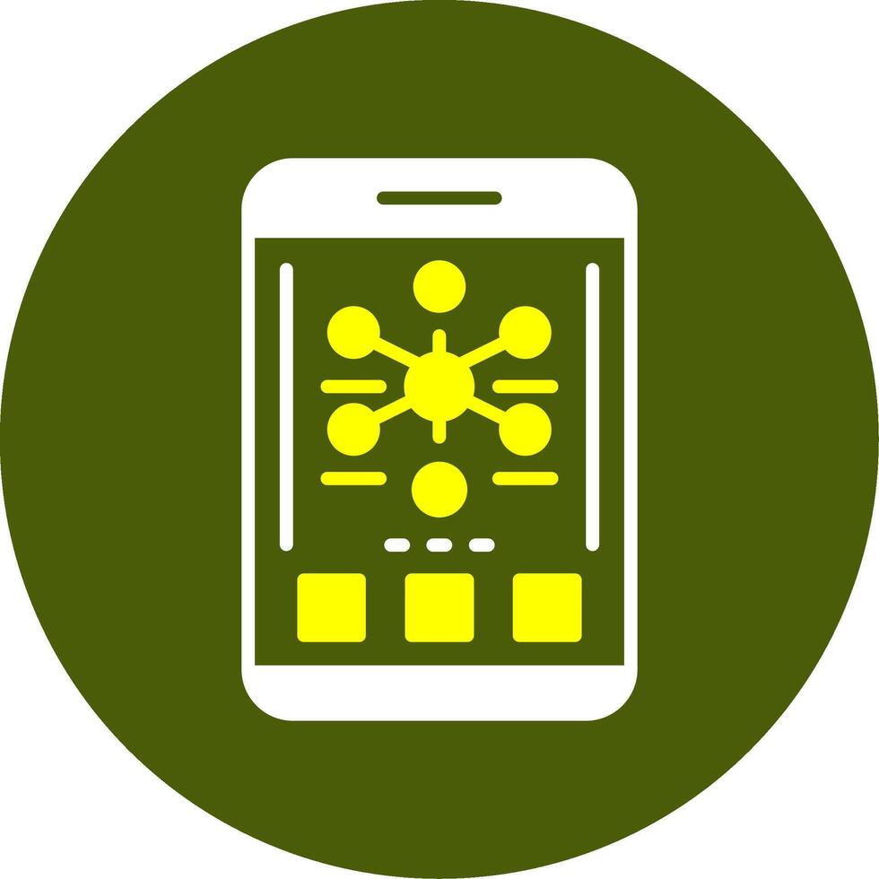 Graph Solid Style Two Color Sample Icon vector