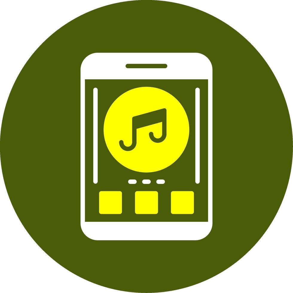 Music Solid Style Two Color Sample Icon vector