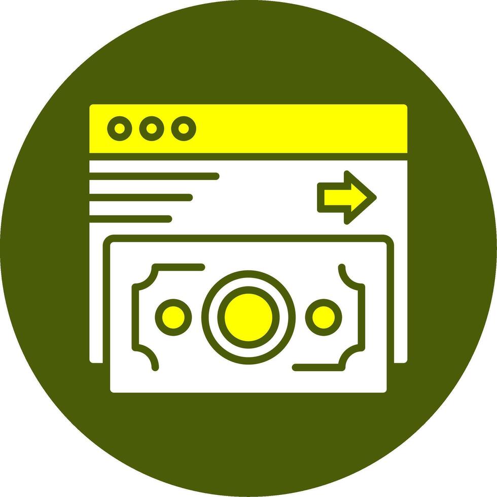 Online Payment Solid Style Two Color Sample Icon vector