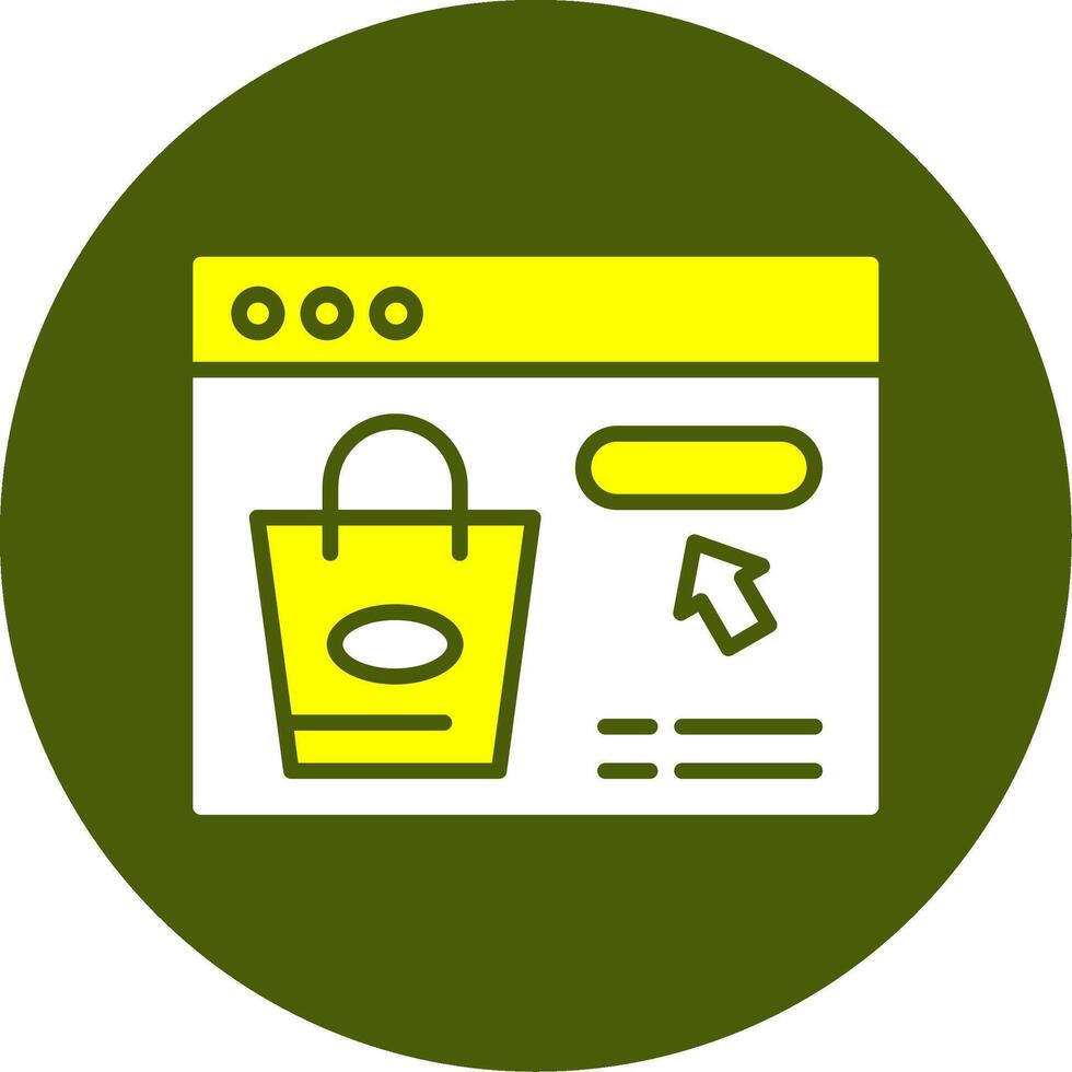 Shop Now Solid Style Two Color Sample Icon vector