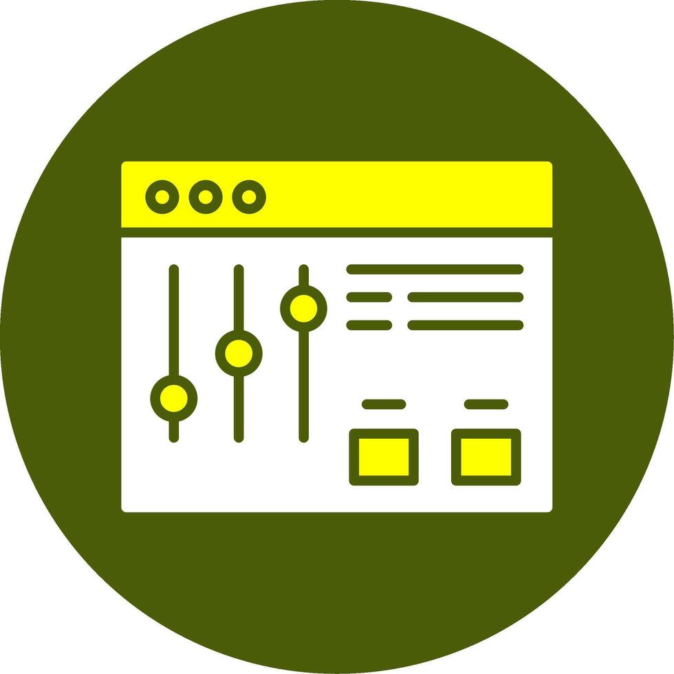 Filter Solid Style Two Color Sample Icon vector
