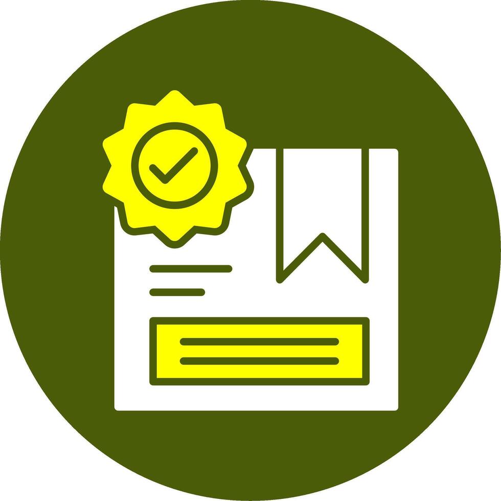 Recommended Solid Style Two Color Sample Icon vector