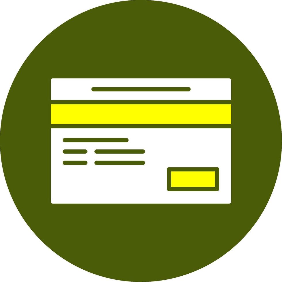 Credit Card Solid Style Two Color Sample Icon vector