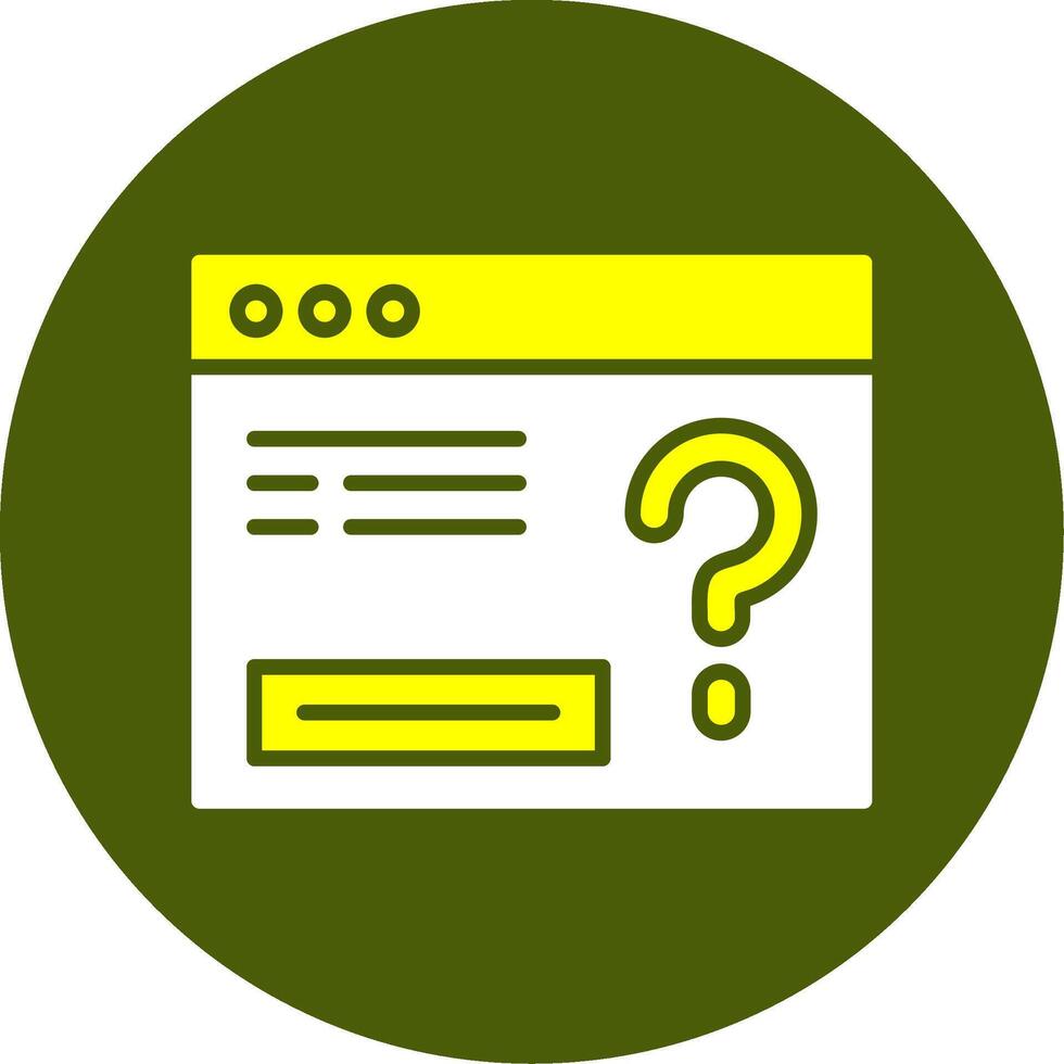 FAQ Solid Style Two Color Sample Icon vector