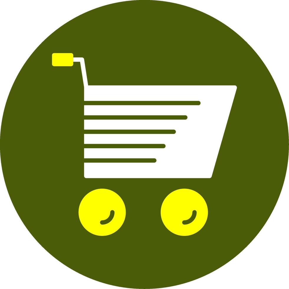 Shopping Cart Solid Style Two Color Sample Icon vector