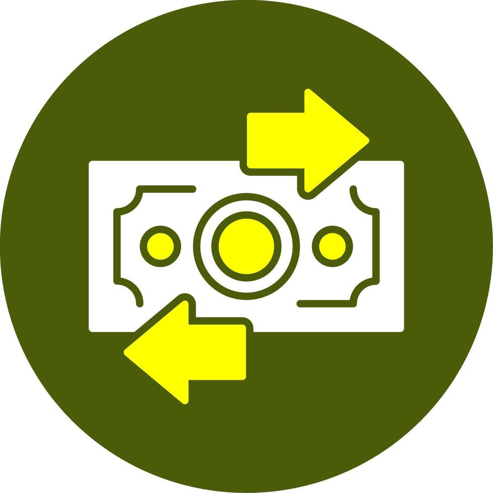 Refund Solid Style Two Color Sample Icon vector