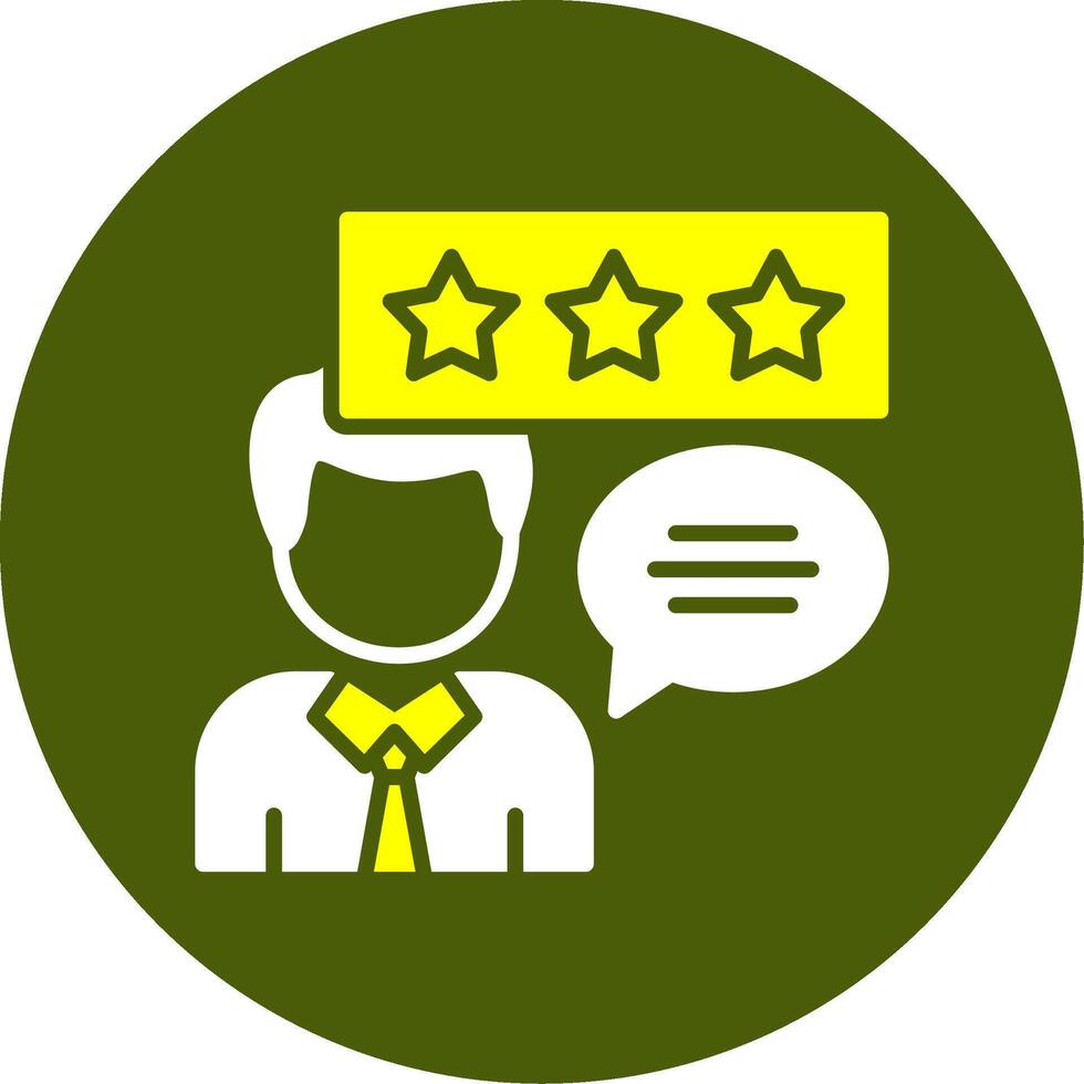 Customer Testimonials Solid Style Two Color Sample Icon vector