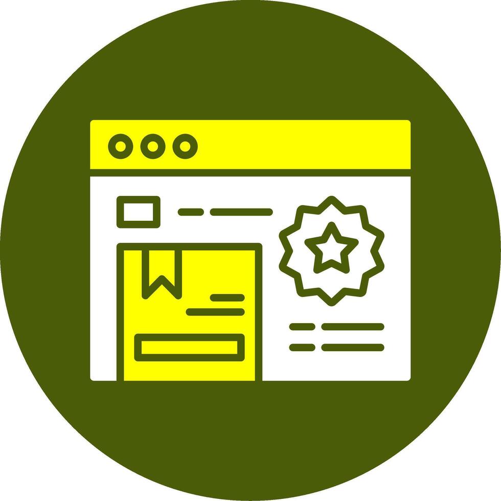 Featured Brand Solid Style Two Color Sample Icon vector
