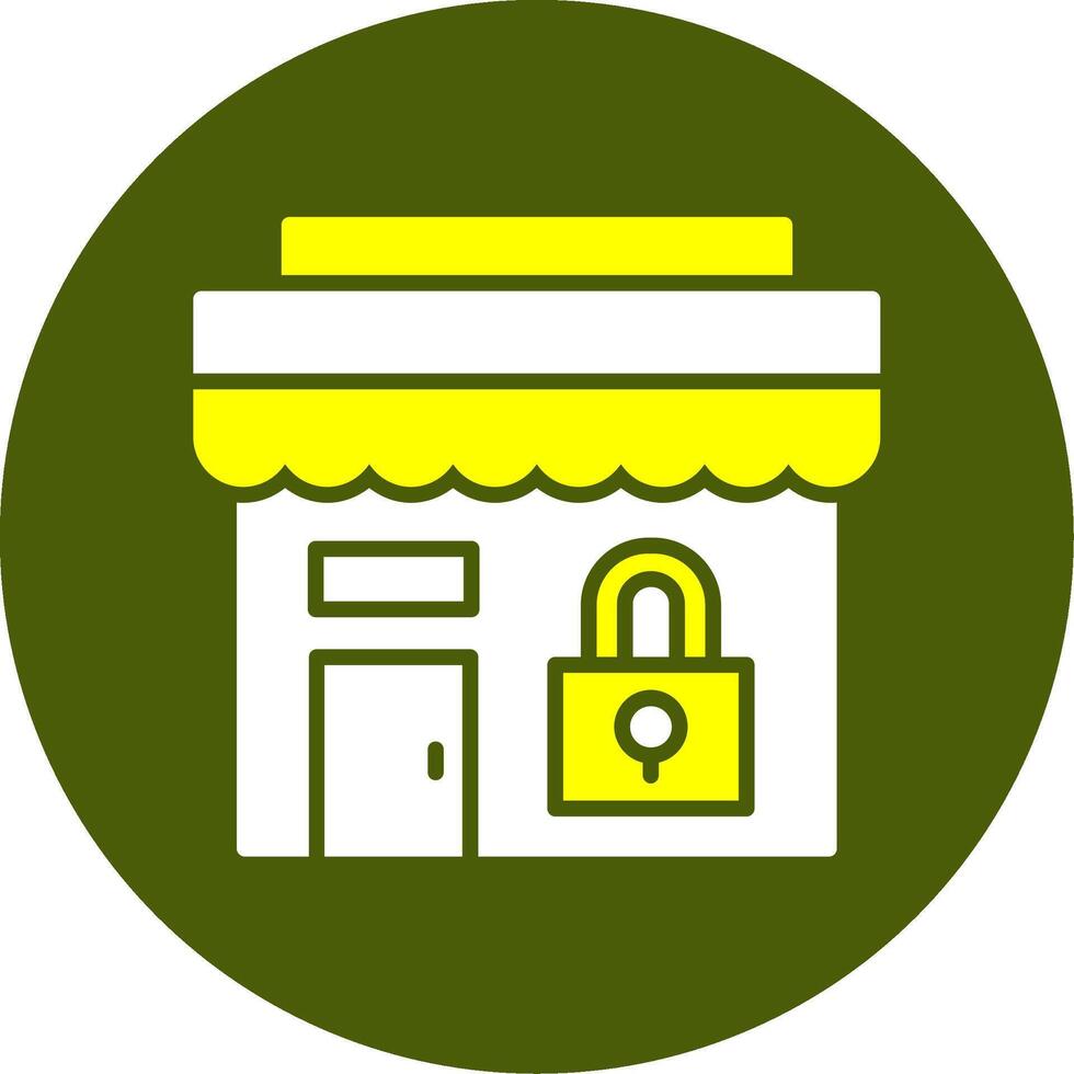 Shop the Look Solid Style Two Color Sample Icon vector