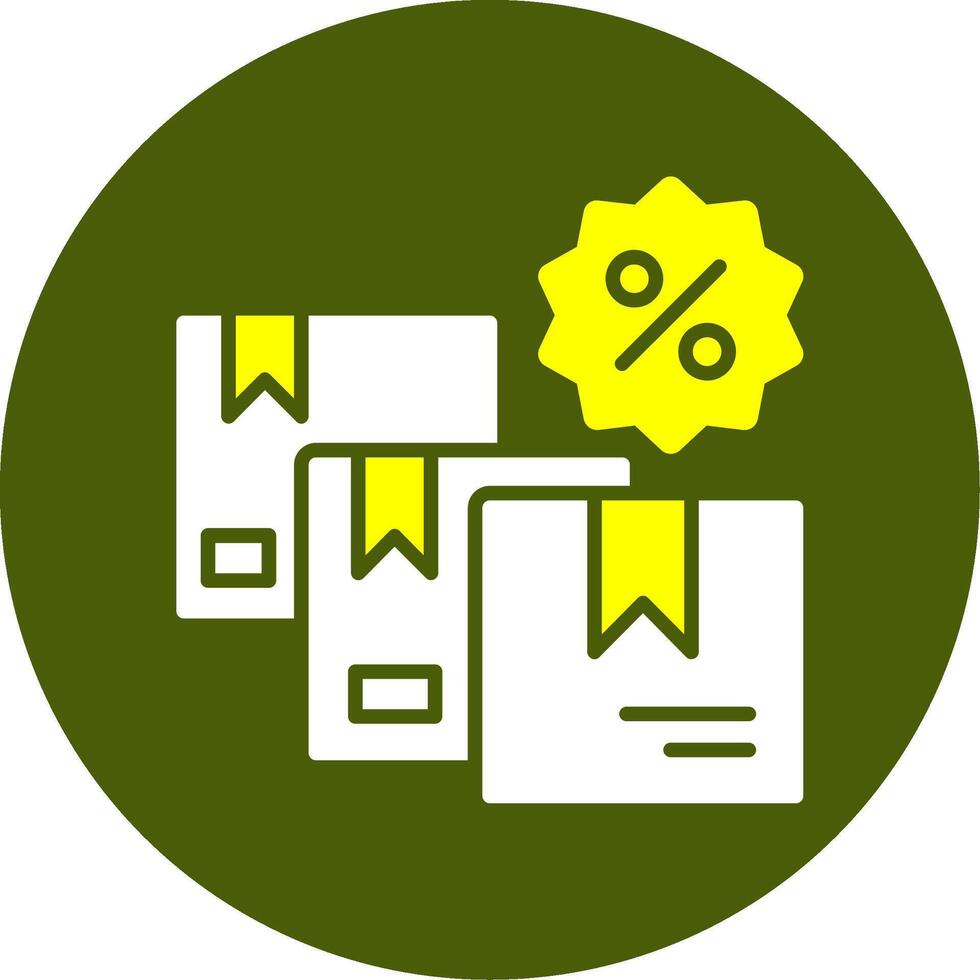 Bundle Offer Solid Style Two Color Sample Icon vector