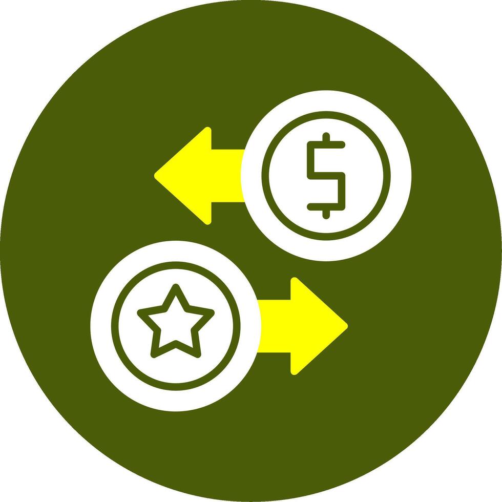 Loyalty Points Solid Style Two Color Sample Icon vector