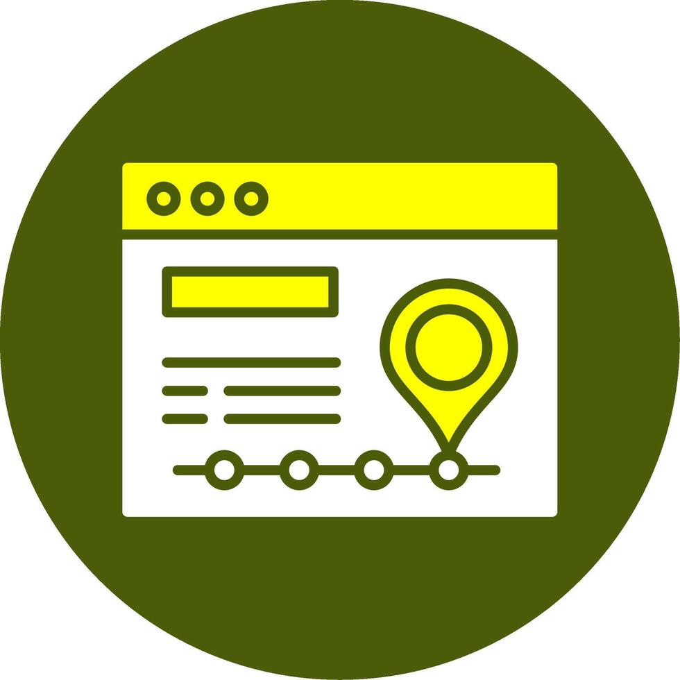 Tracking Solid Style Two Color Sample Icon vector