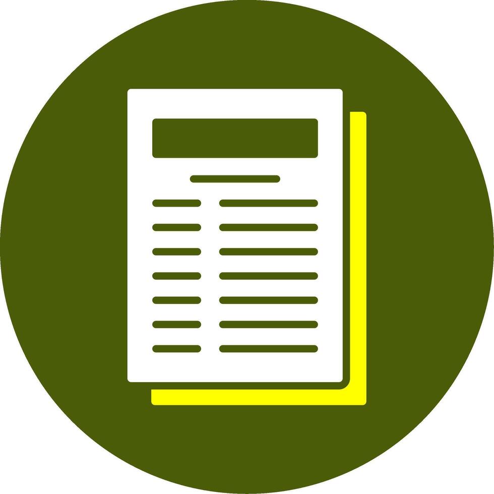Bank statement Solid Two Color Circle Sample Design vector
