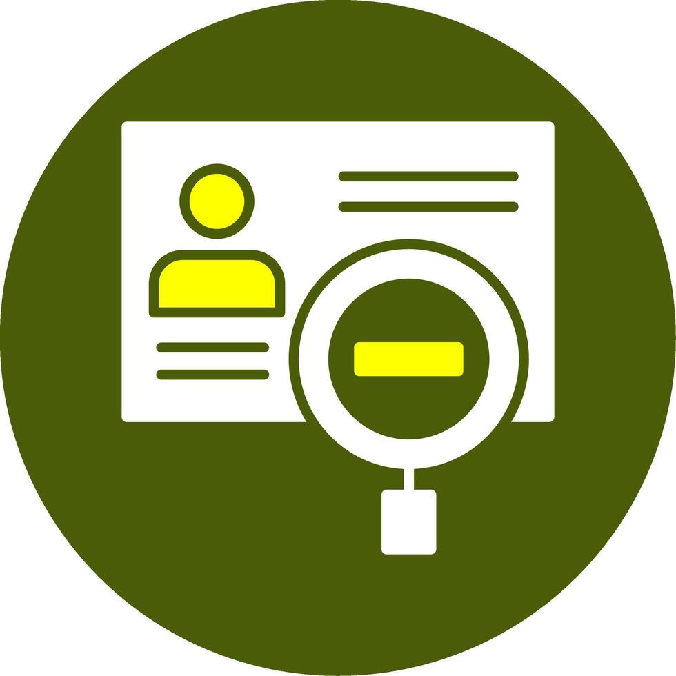 Identity theft Solid Two Color Circle Sample Design vector