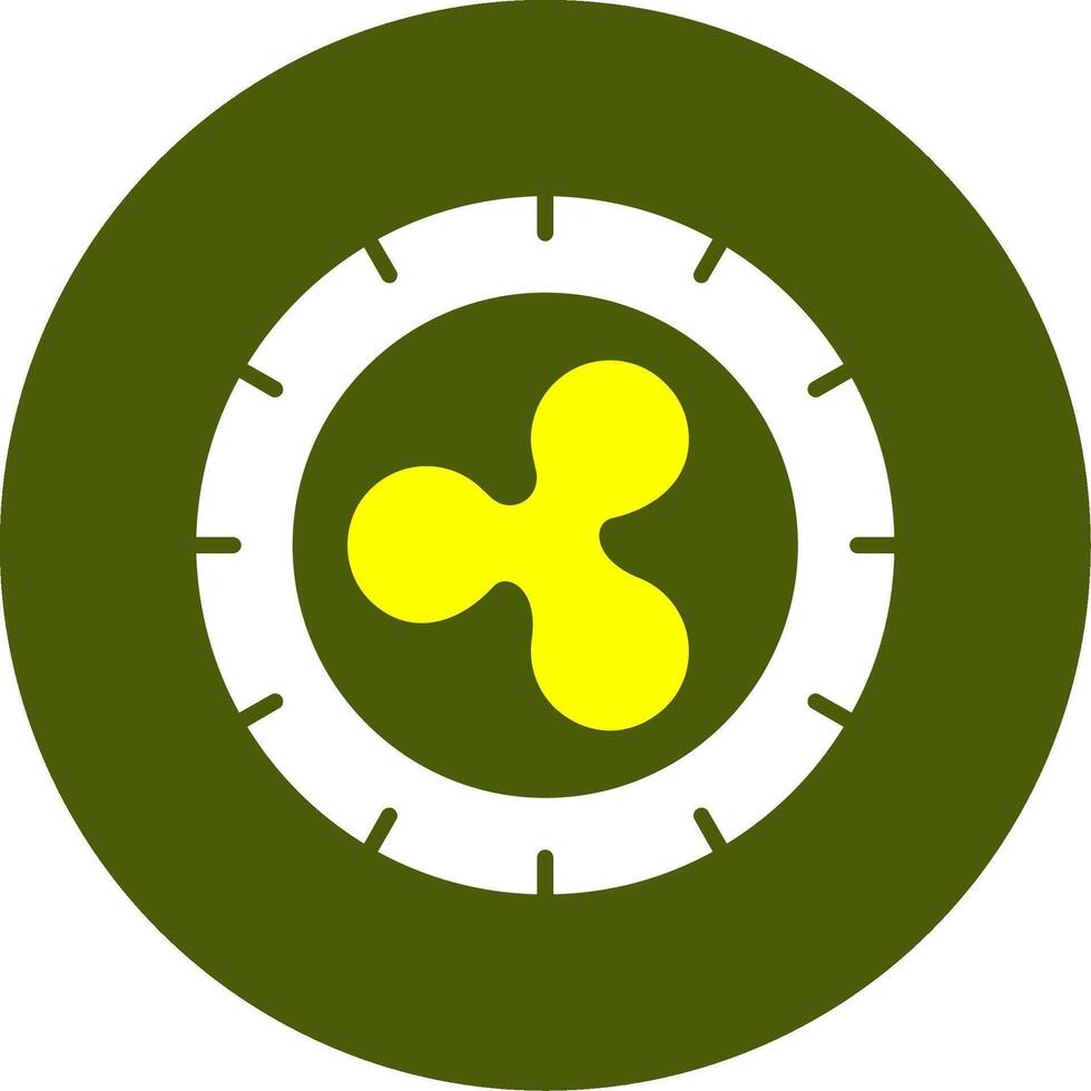 Ripple Solid Two Color Circle Sample Design vector