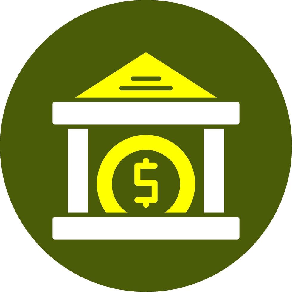 Federal Reserve Solid Two Color Circle Sample Design vector