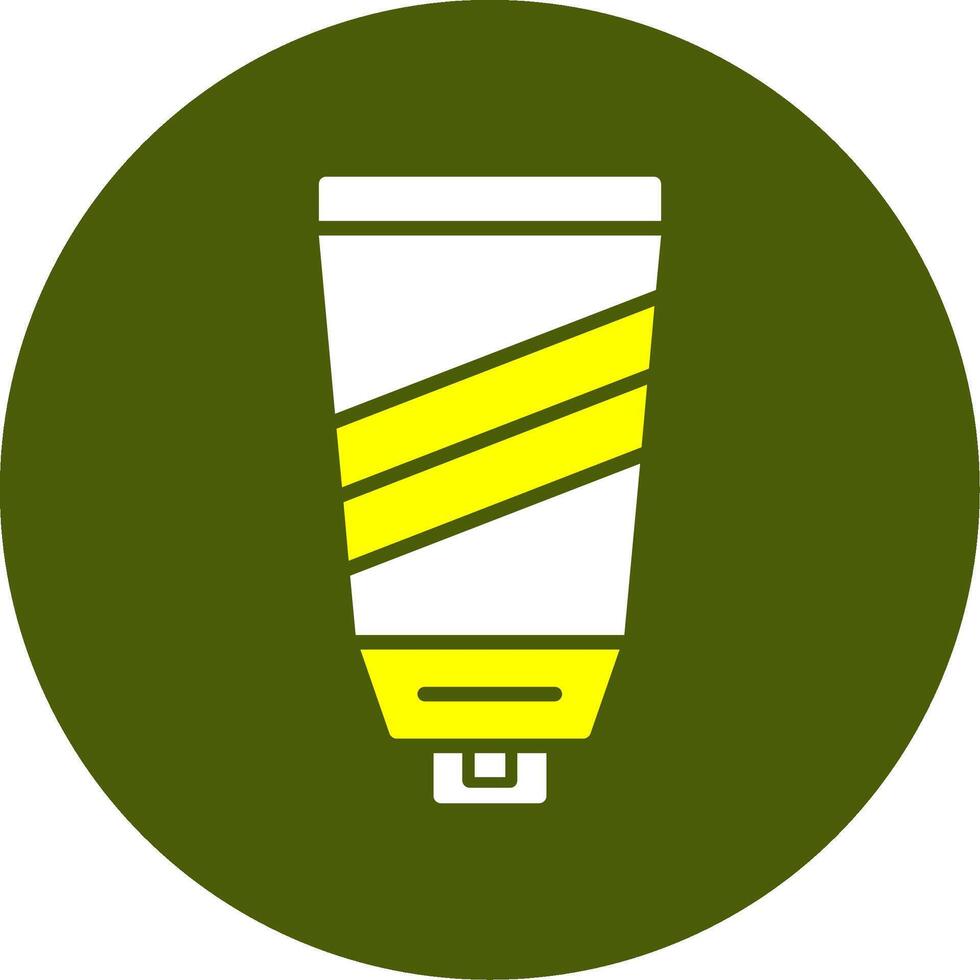 Sunscreen Solid Two Color Circle Style vector