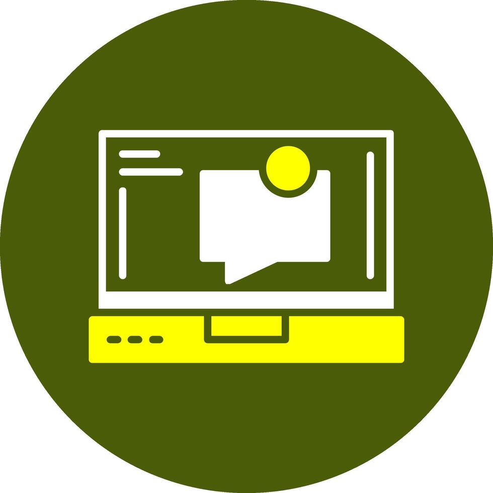 Messages Glyph Two Color Style Sample Icon vector