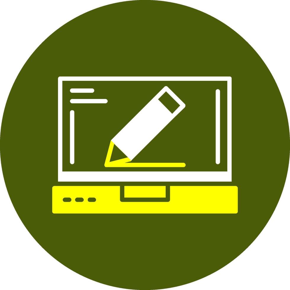 Edit Glyph Two Color Style Sample Icon vector