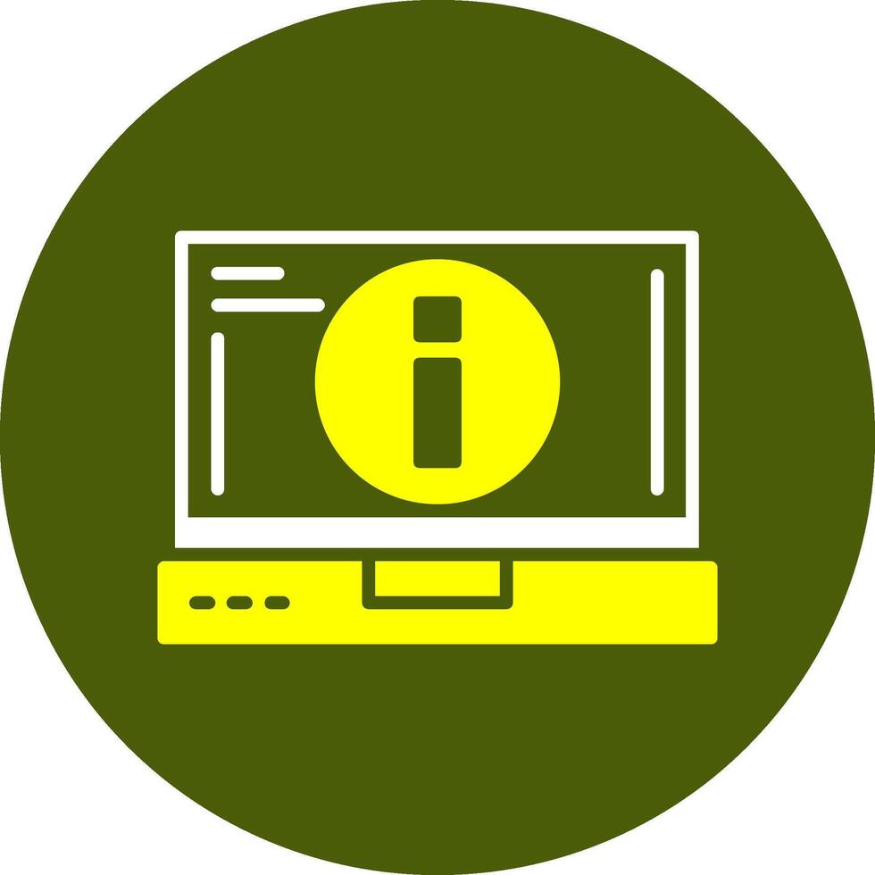 Info Glyph Two Color Style Sample Icon vector