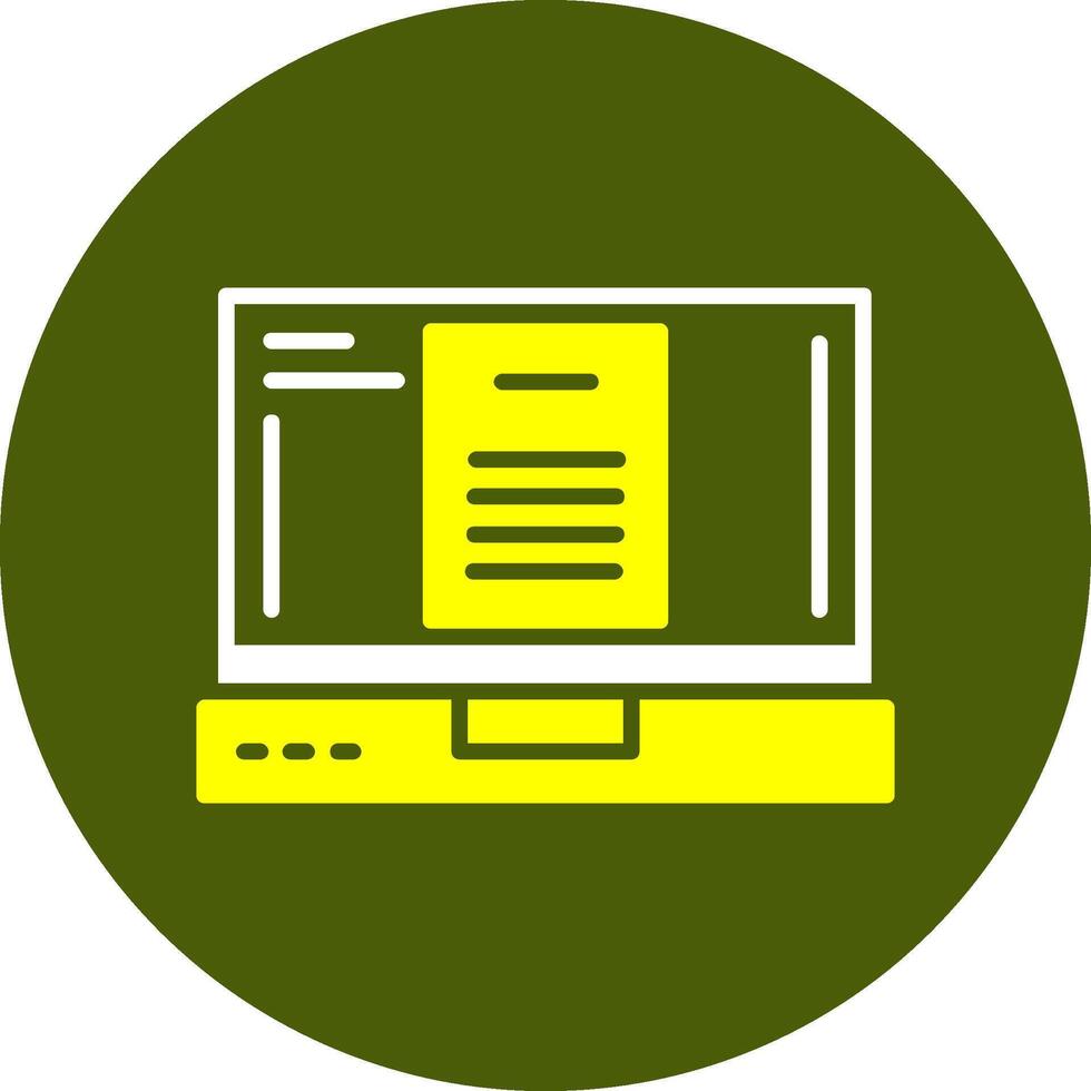 Document Glyph Two Color Style Sample Icon vector
