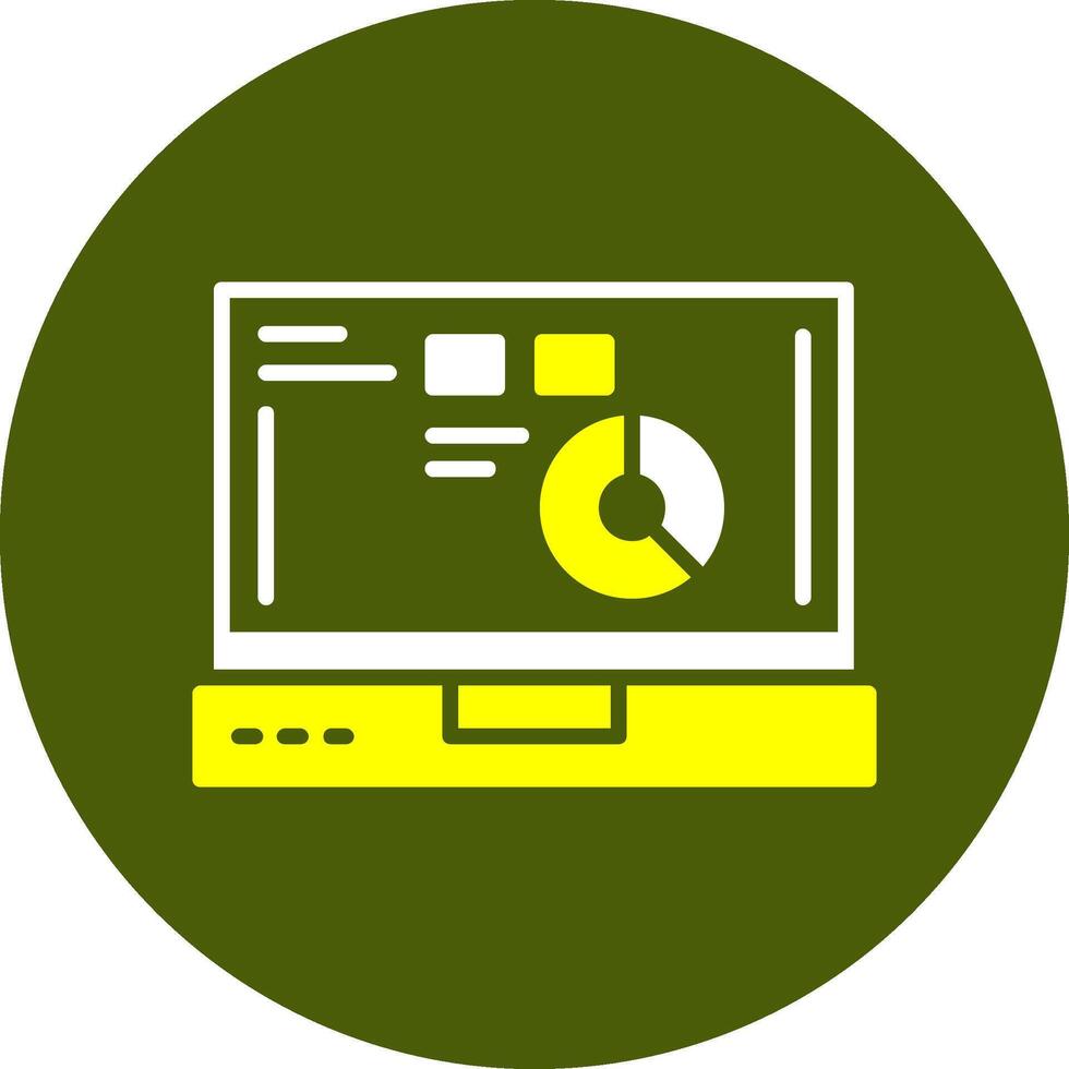 Chain Glyph Two Color Style Sample Icon vector