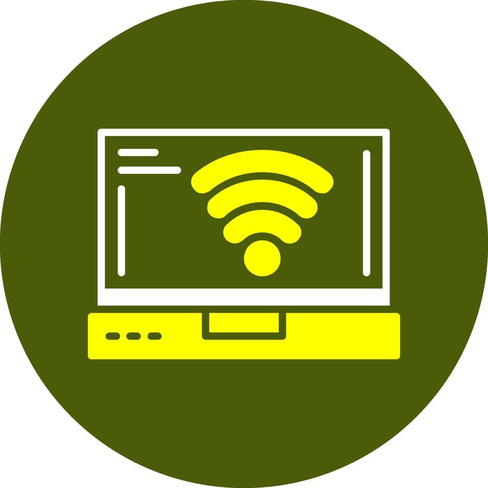Wi Fi Glyph Two Color Style Sample Icon vector