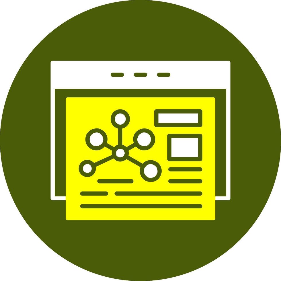 Networking Glyph Two Color Style Sample Icon vector