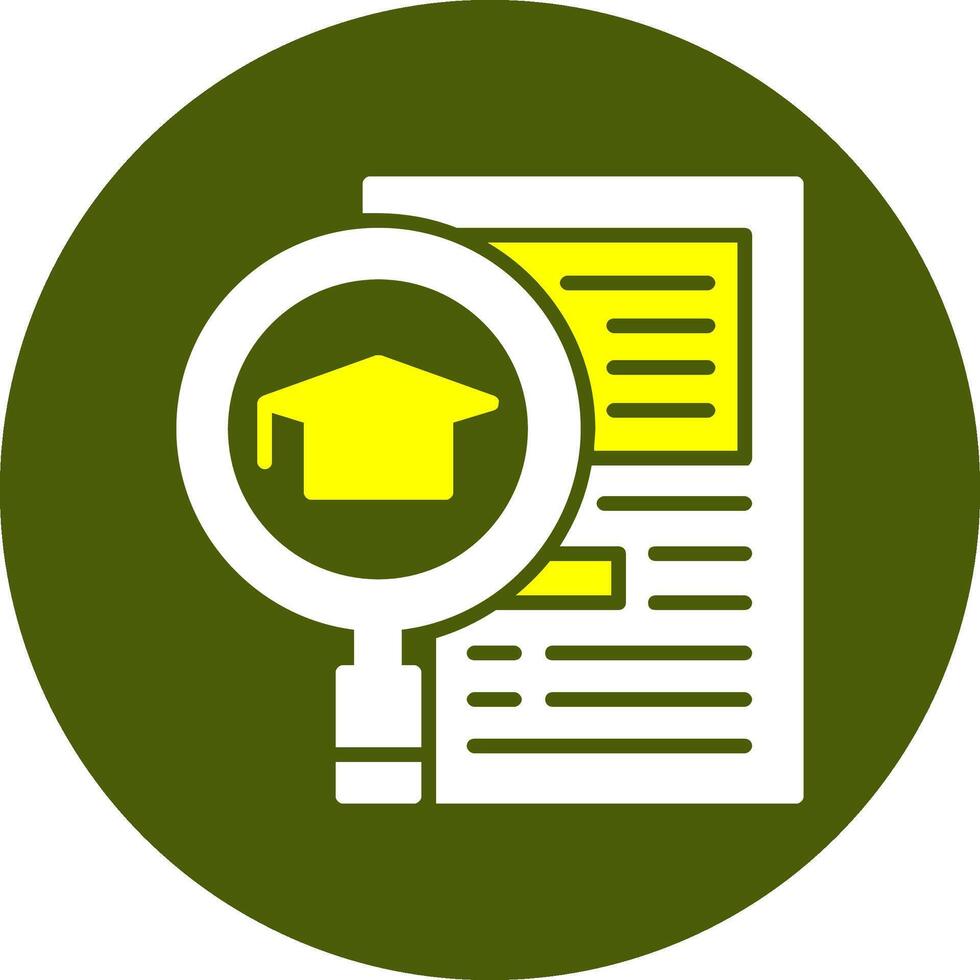 Qualifications Glyph Two Color Style Sample Icon vector