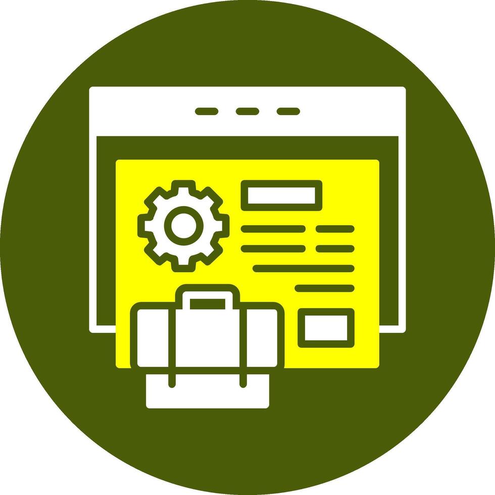 Portfolio Glyph Two Color Style Sample Icon vector