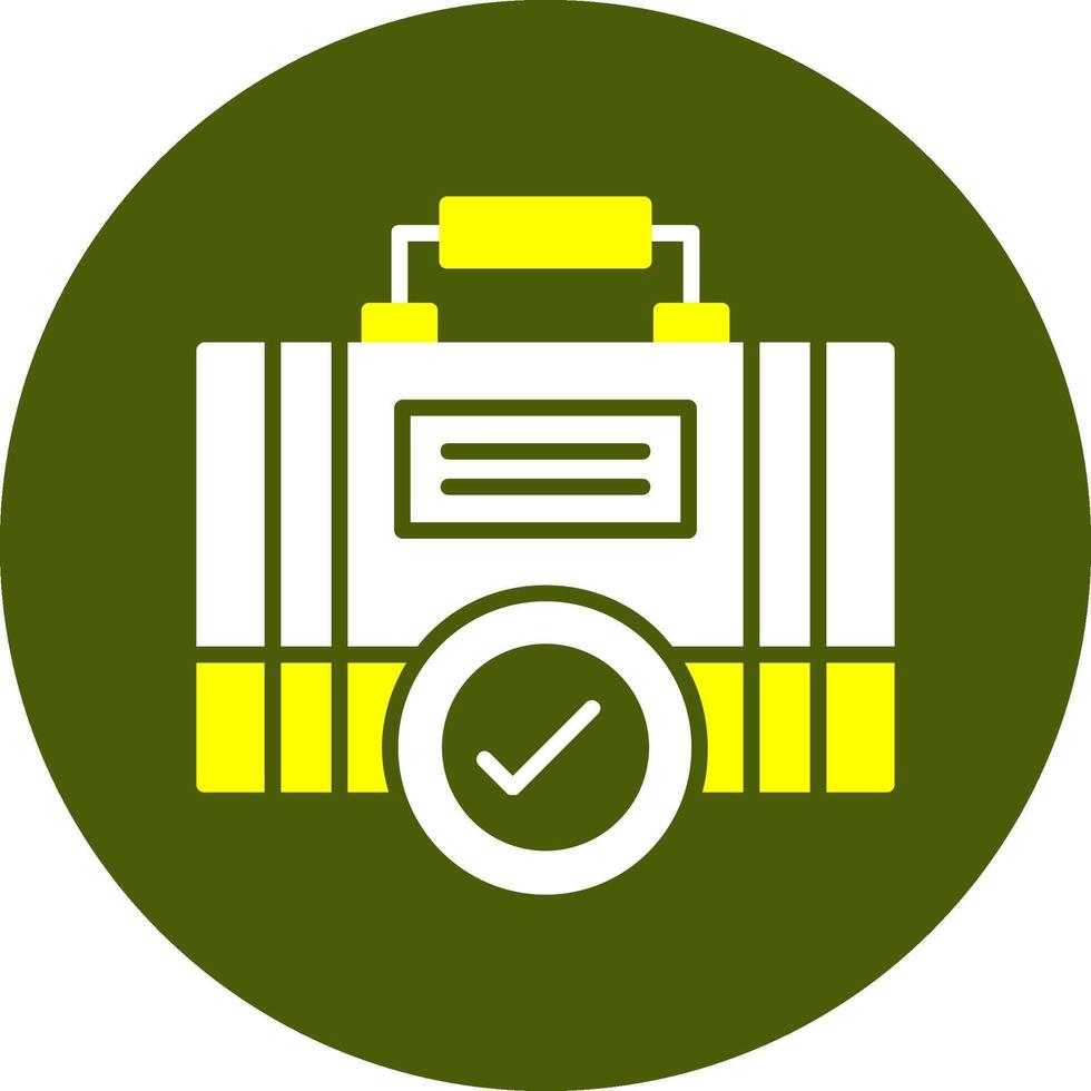 Job Fair Glyph Two Color Style Sample Icon vector
