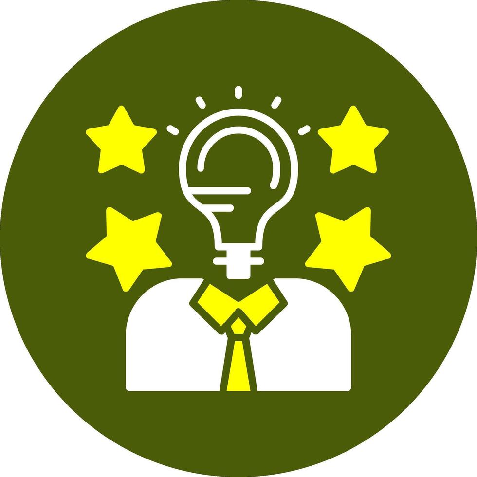 Talent Glyph Two Color Style Sample Icon vector
