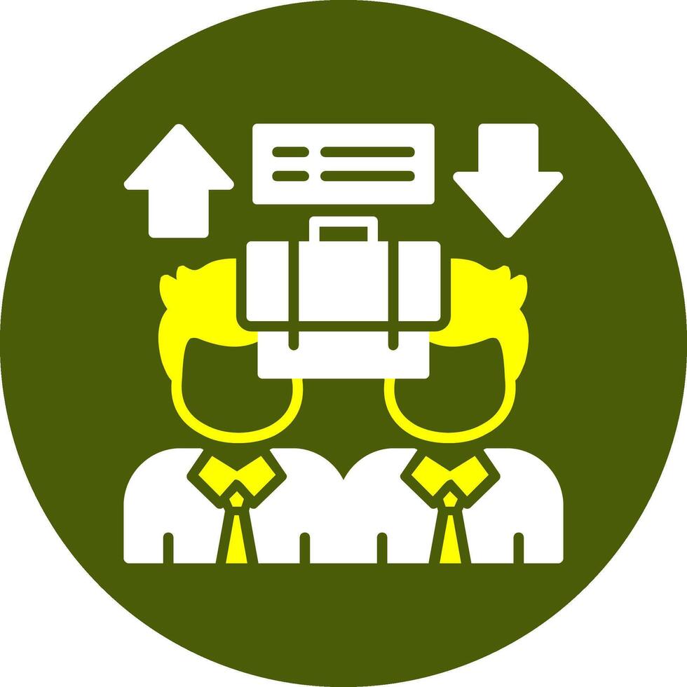 Equal Opportunity Glyph Two Color Style Sample Icon vector