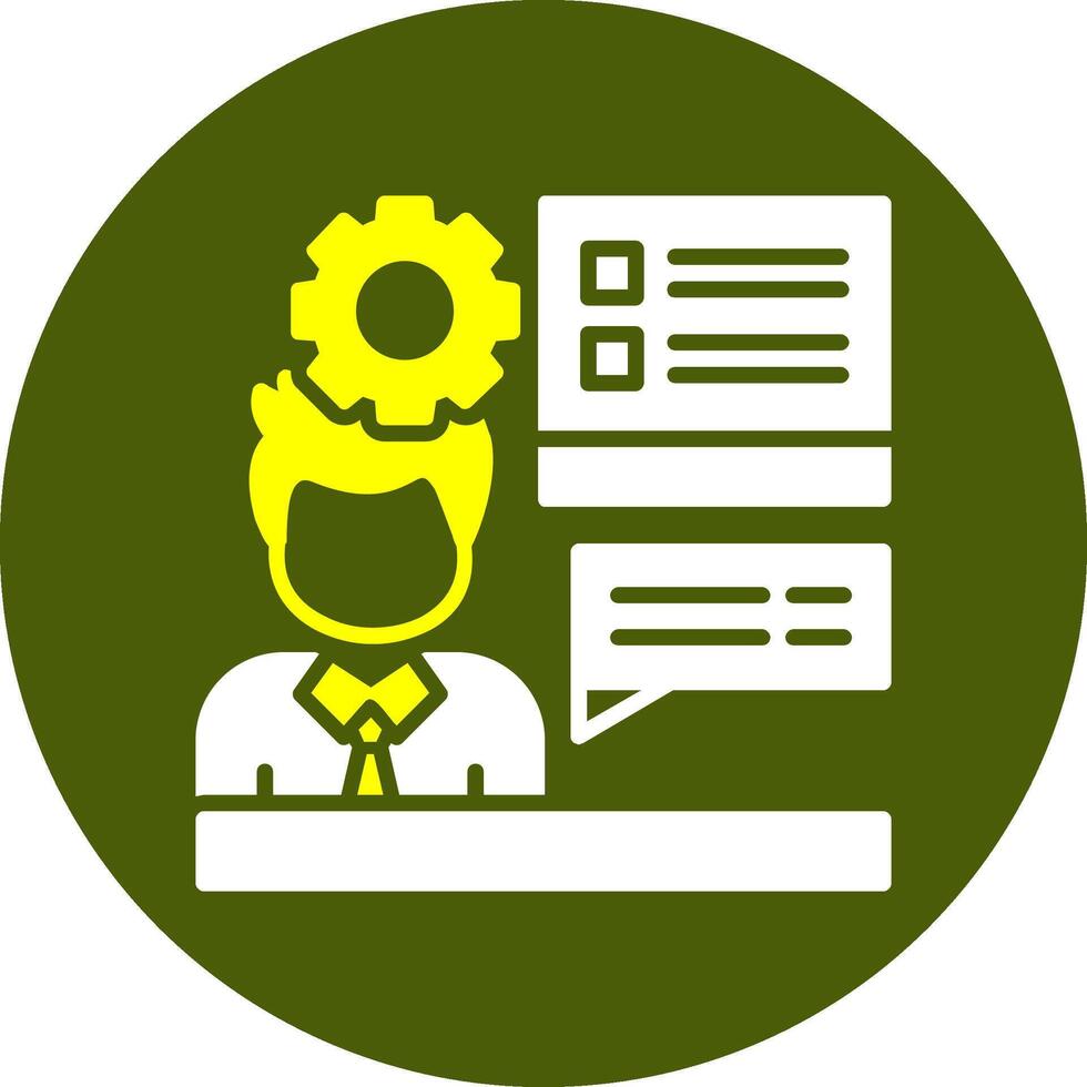 Training Glyph Two Color Style Sample Icon vector
