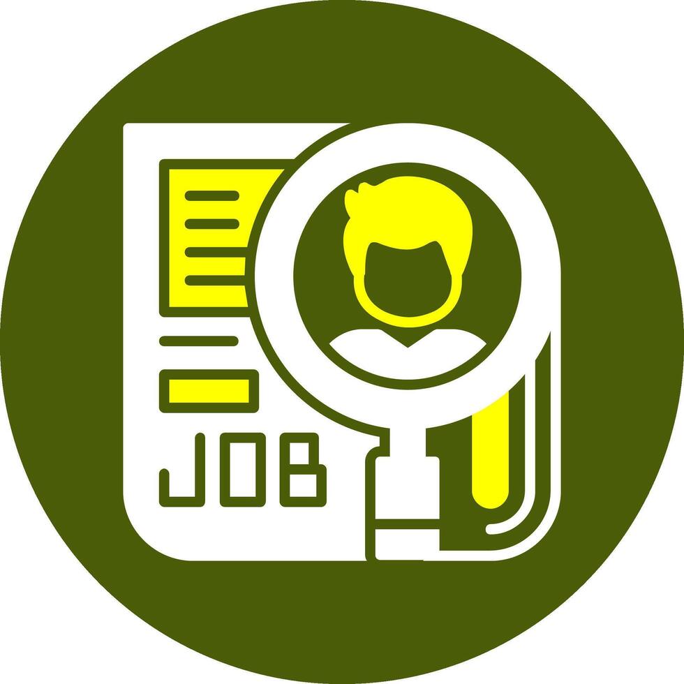 Reference Check Glyph Two Color Style Sample Icon vector