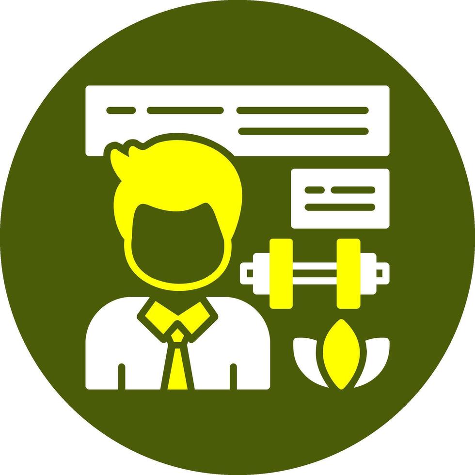 Health and Wellness Glyph Two Color Style Sample Icon vector