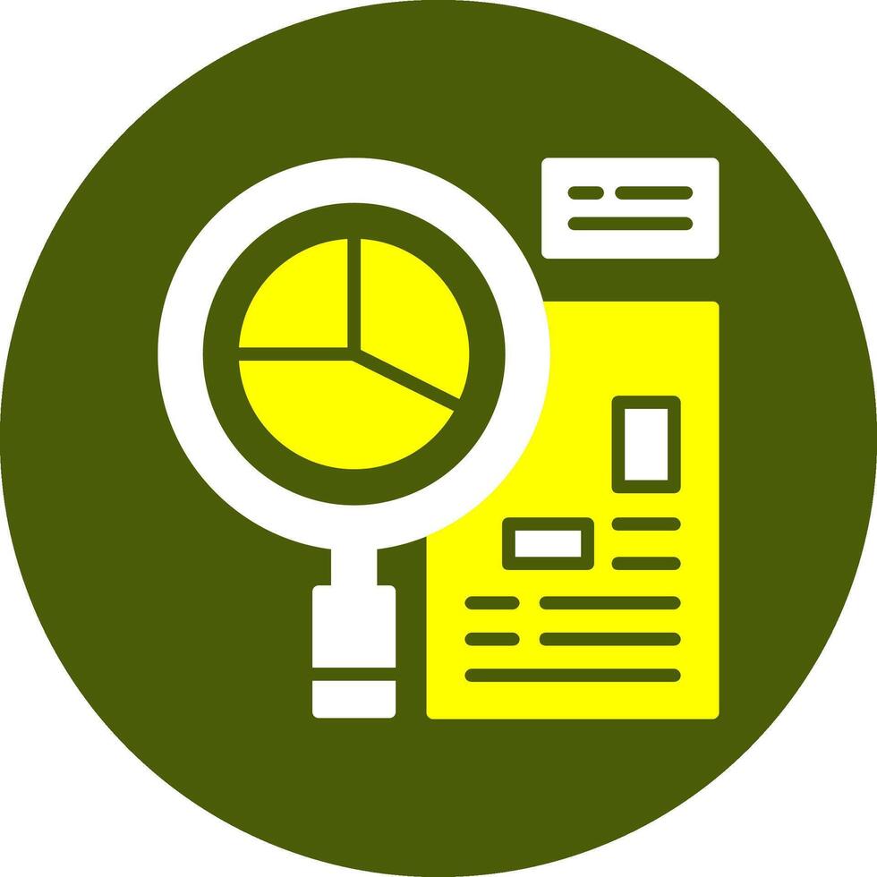 Recruitment Analytics Glyph Two Color Style Sample Icon vector