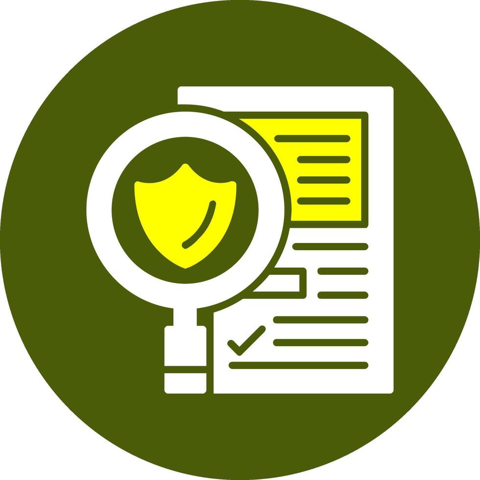 Legal Compliance Glyph Two Color Style Sample Icon vector