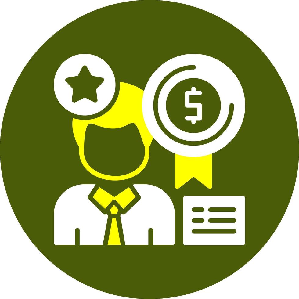 Rewards Glyph Two Color Style Sample Icon vector