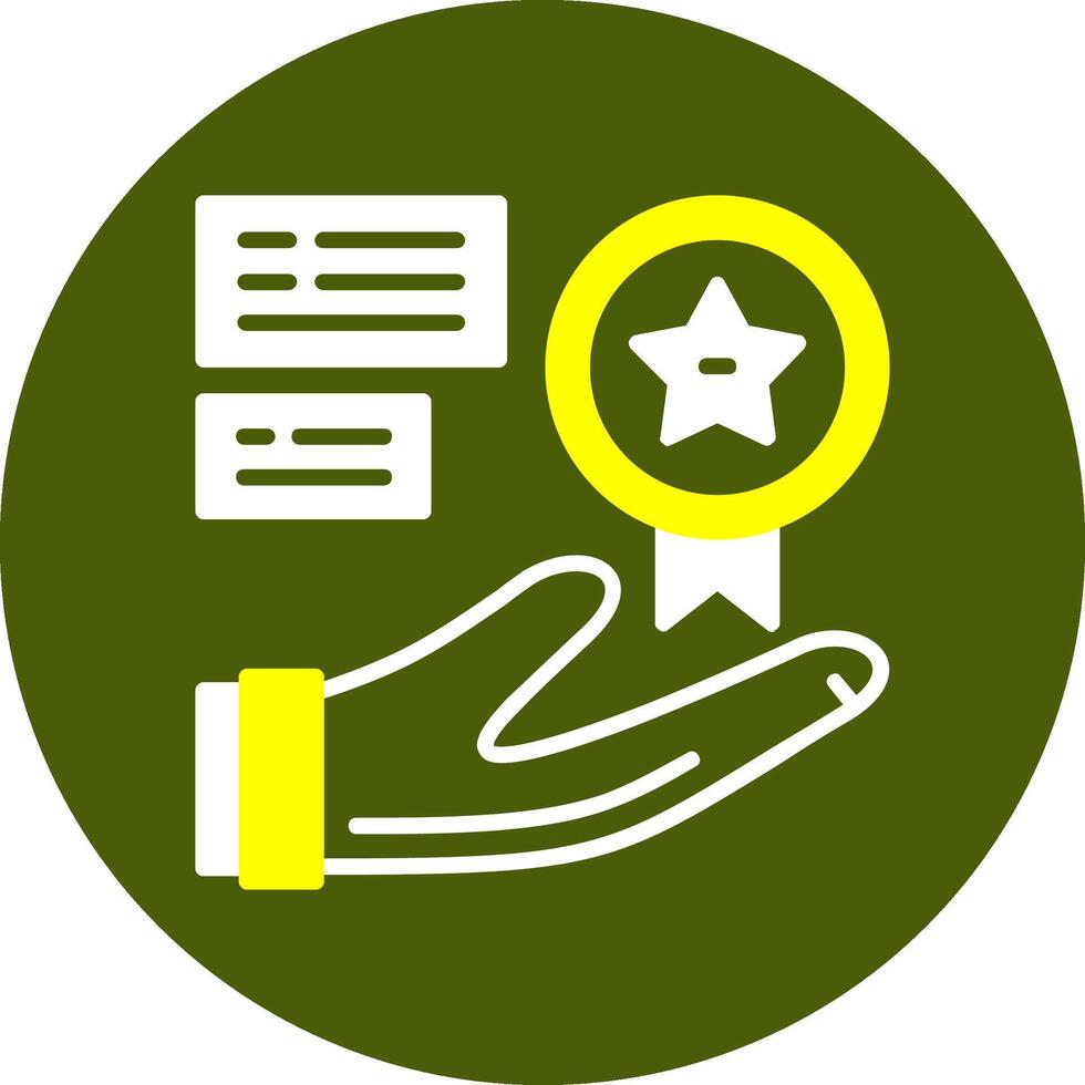 Perks Glyph Two Color Style Sample Icon vector