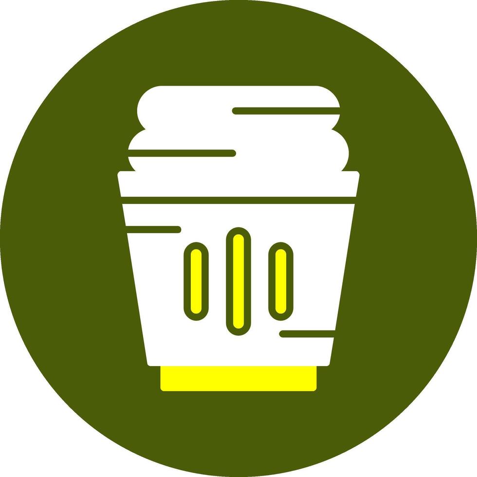 Laundry basket Glyph Two Color Style Sample Icon vector