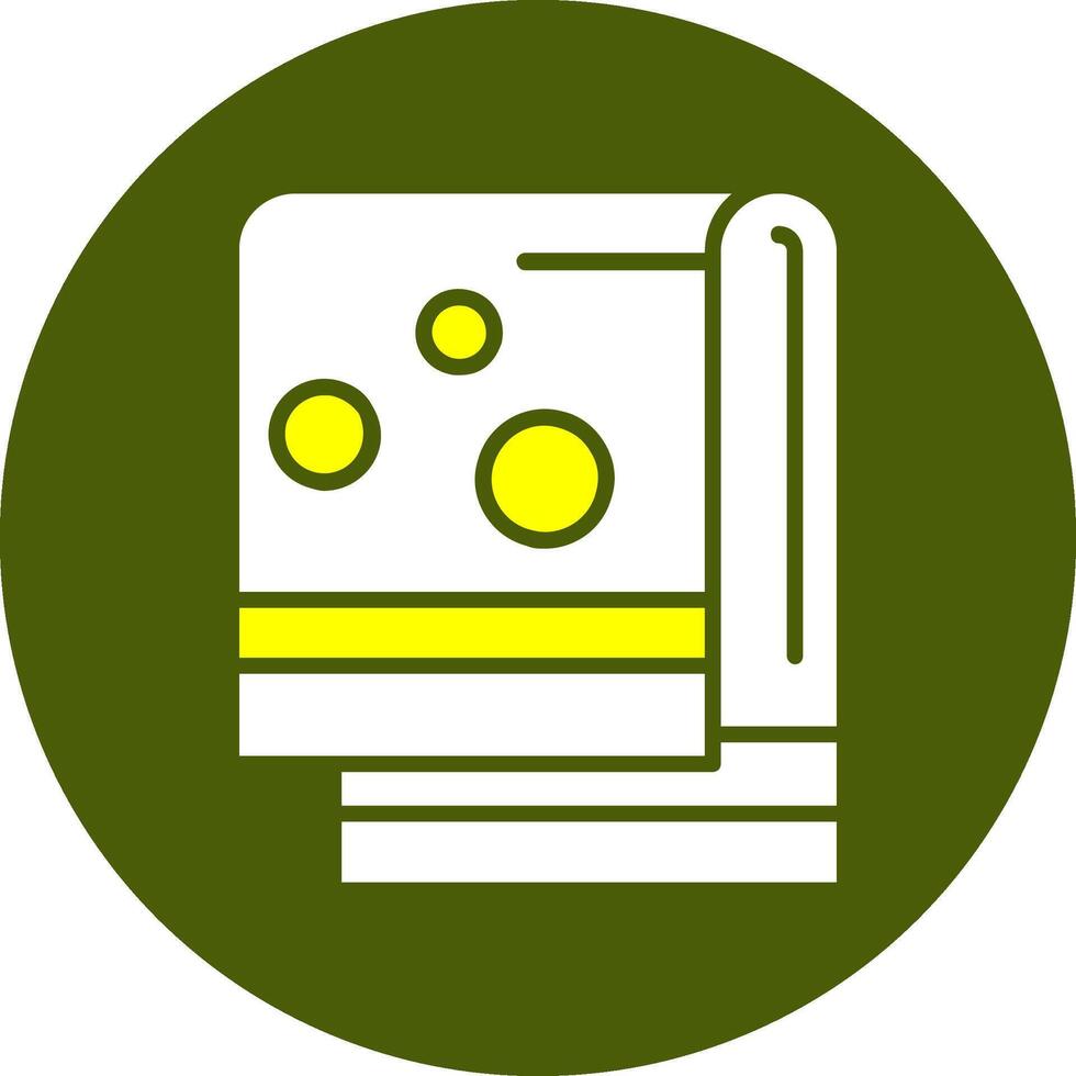 Towel Glyph Two Color Style Sample Icon vector