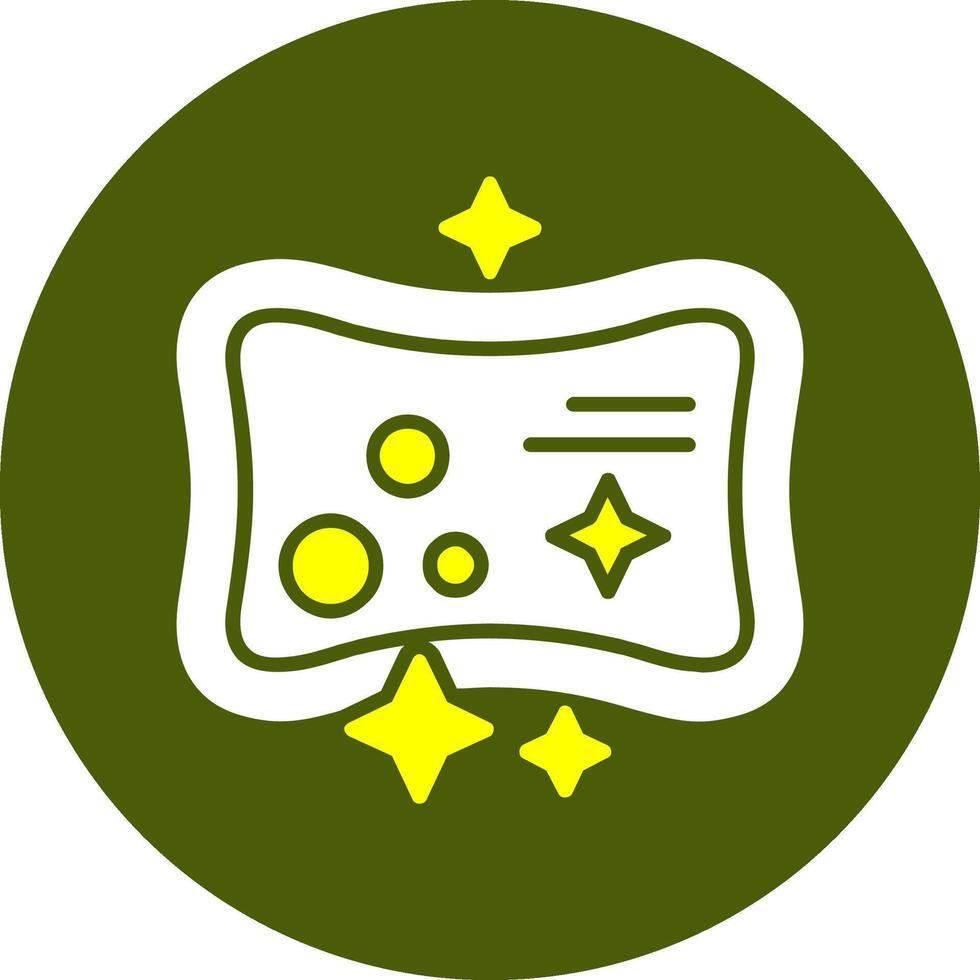 Soap Glyph Two Color Style Sample Icon vector