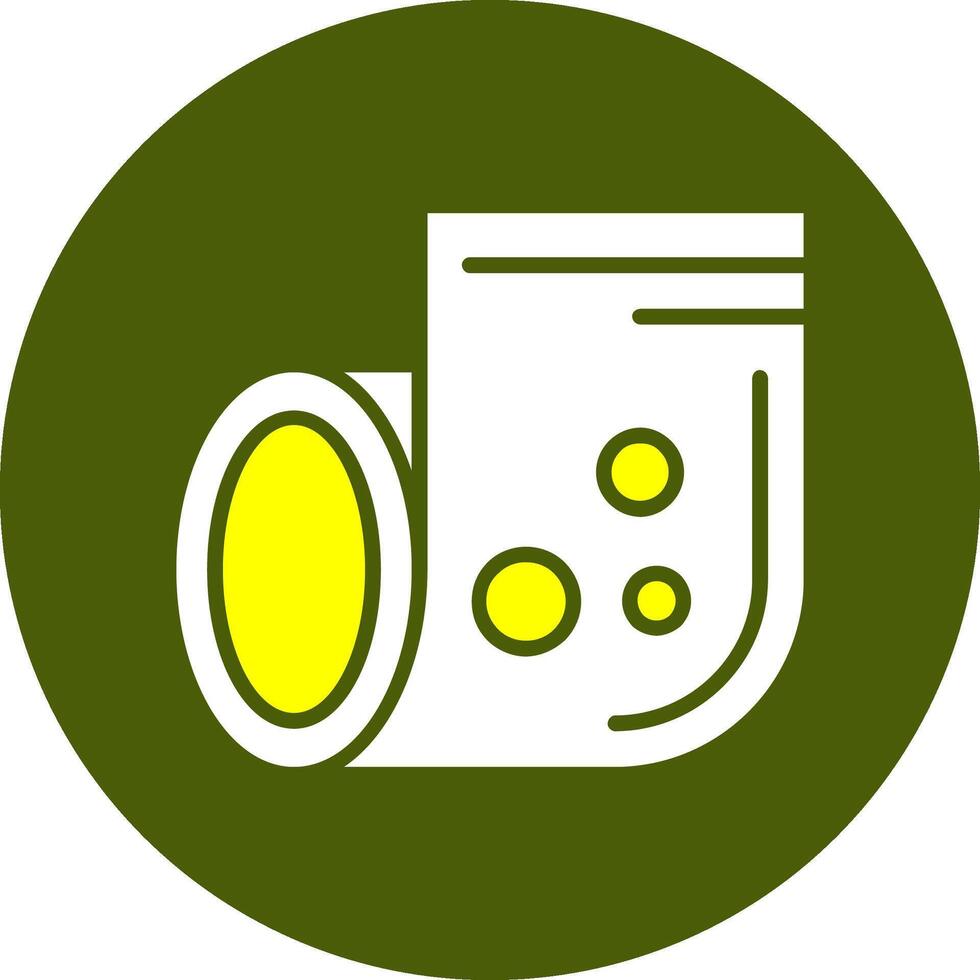 Toilet paper Glyph Two Color Style Sample Icon vector