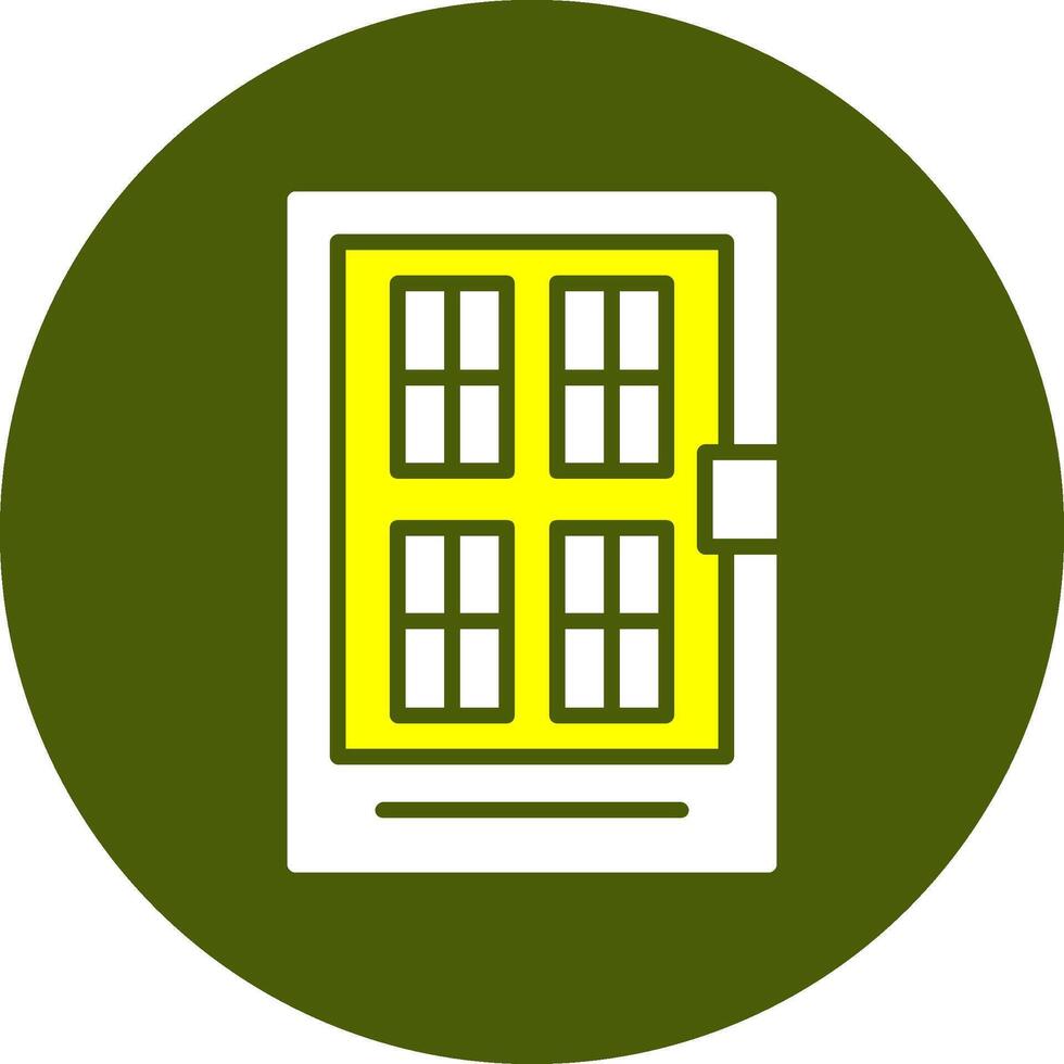 Front door Glyph Two Color Style Sample Icon vector
