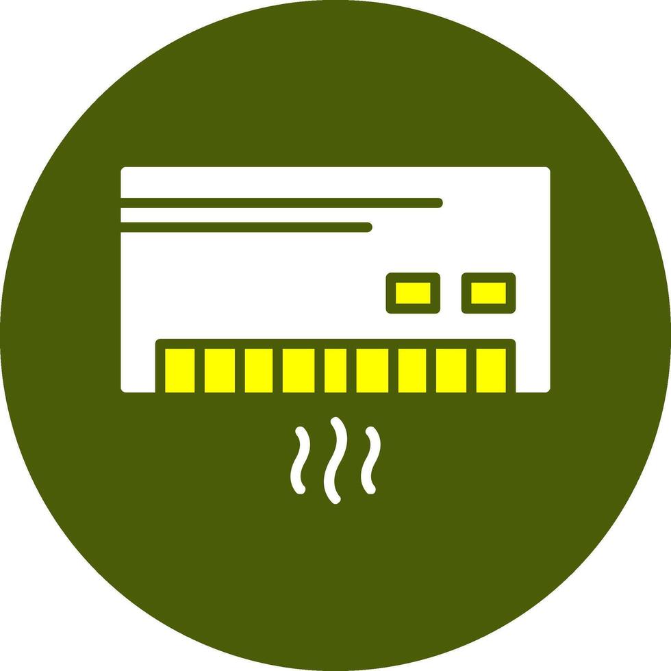 Air conditioner Glyph Two Color Style Sample Icon vector